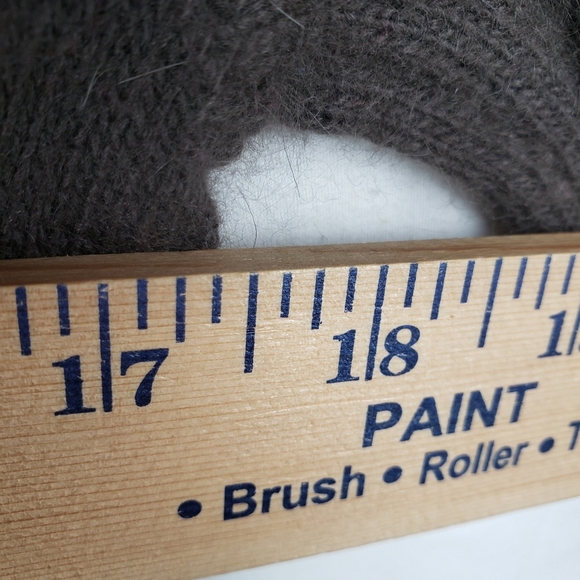 Ann Taylor Brown Lambswool Blend Turtleneck Sweater with Pink Accents Sz S - Picture 7 of 9